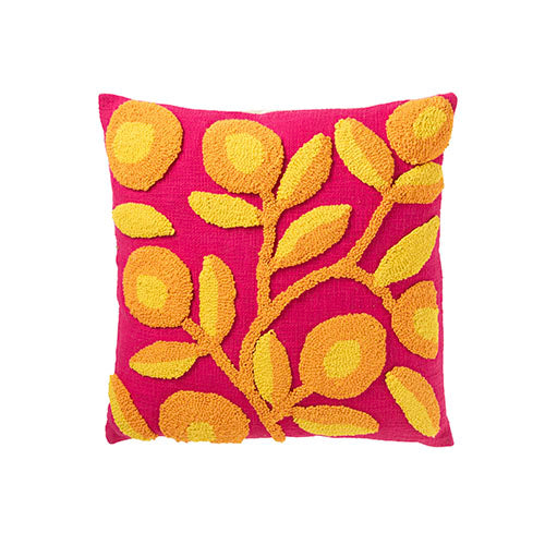 Cushion Square Embroidery Flowers