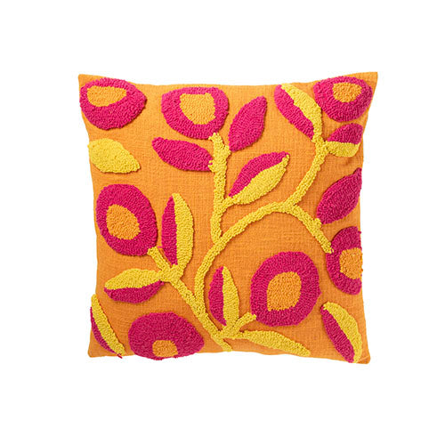 Cushion Square Embroidery Flowers